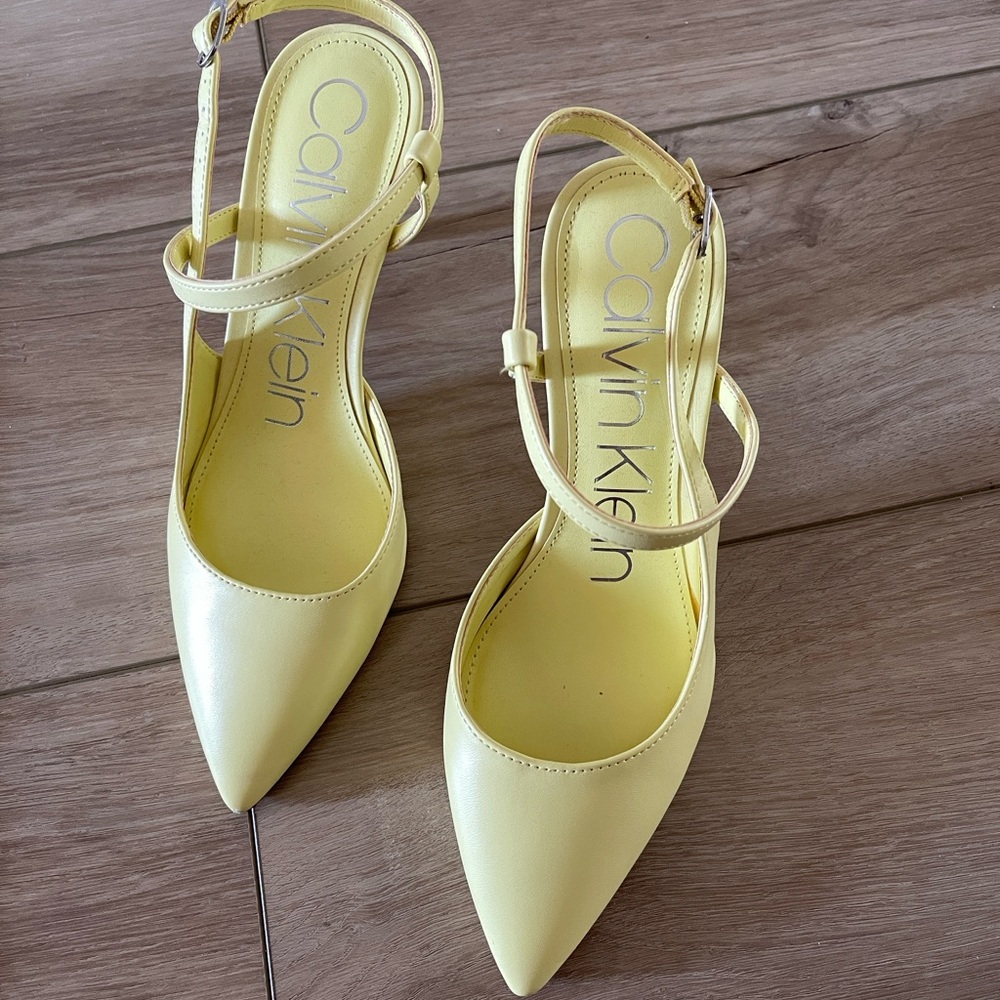 Calvin Klein Lemon Strappy Sandals
